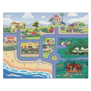 Imaginmat: Jumbo - Bluey - Floor Playmat & 2 Toy Cars, 47 x 61",Ages 3+ - 1 of 4