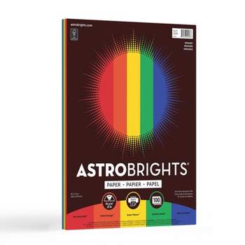 100 Sheet Astrobrights 5-Color Primary Colored Paper