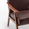 NicBex Accent Chair Upholstery Solid Wood Frame Lounge Chair Reading Chair Comfy Chair Extra Seating for Living Room - 4 of 4