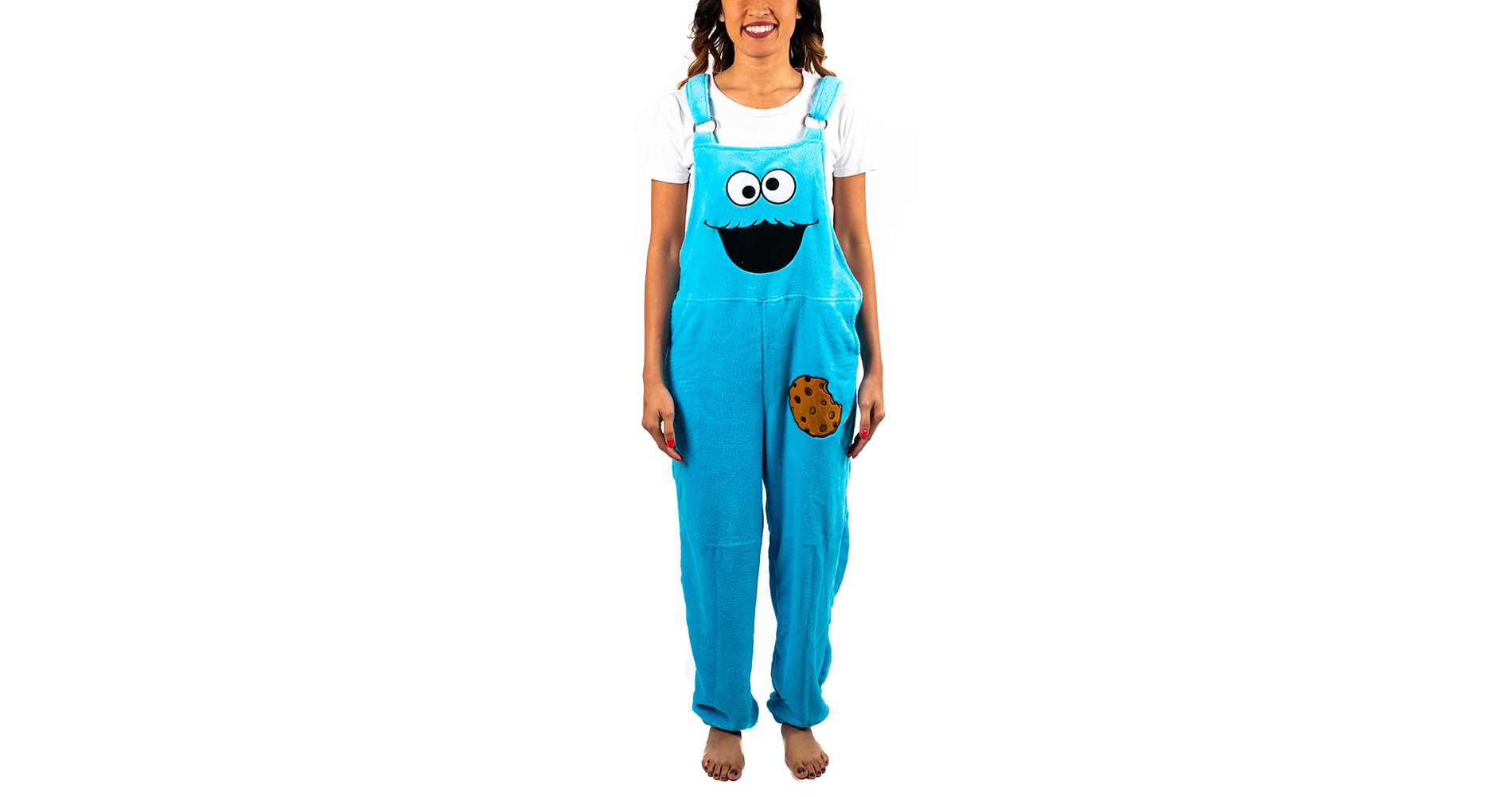 Cookie Monster Jammeralls Onesies for Adults-XXL