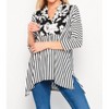 Women's Floral & Striped Gabby Top - honeyme - 4 of 4