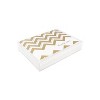 JAM Paper Blank Thank You Cards Set Gold Chevron Stripe 10/Pack D41114TYGLMB - 4 of 4