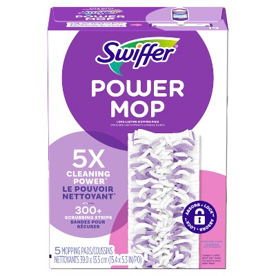 Swiffer Power Mop Multi-Surface Purple Mopping Pad Refills