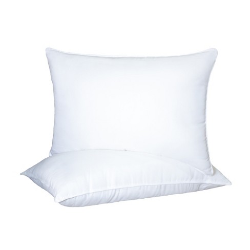 Hypoallergenic Microfiber Polyester 2-piece Pillow Set, King, White ...