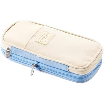 Fmeida Large Storage Pencil Case Pen Bag with Zipper Big Capacity Pouch Organizer for Office Travel Holder Box