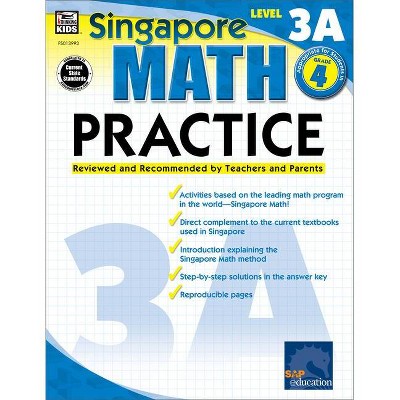 Math Practice, Grade 4 - (Singapore Math Practice) (Paperback)