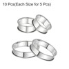 Unique Bargains Stainless Steel Double Rolled Nonstick Durable Cake Rings 10 Pcs - 3 of 4