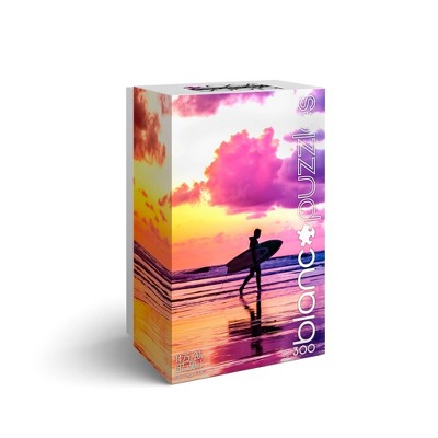 blanc Sunset Surfer, California Jigsaw Puzzle - 300pc