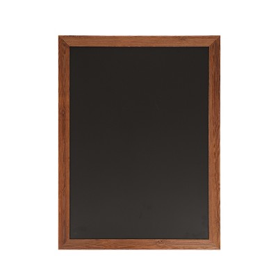 Torched Brown 32" x 46" Magnetic Wall Chalkboard with Pine Frame