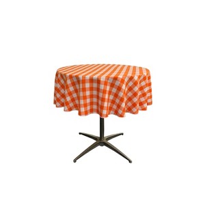 Slickblue Polyester Gingham Checkered Round Tablecloth - 1 of 1