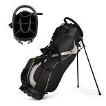 Costway Golf Stand Bag Portable Lightweight Golf Carry Club Bag w/ 8-way Divider