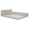 Luxystar Queen Size PU Leather Upholstered Platform Bed with 2 Reading Lights - 4 of 4