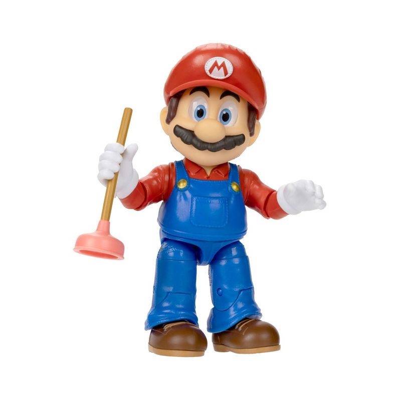 Nintendo The Super Mario Bros. Movie Mario Figure with Plunger Accessory, 4 of 14