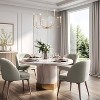 LNC Concise 8-Light 31.5" Modern Candle Oversized Chandelier,Matte Gold - 4 of 4