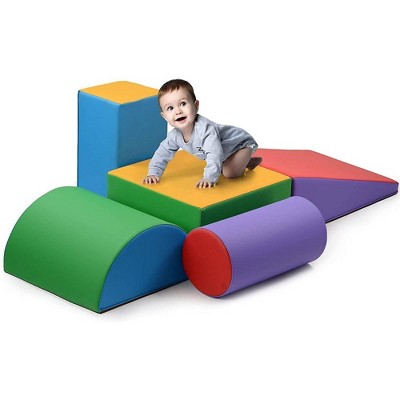 10 In 1 Soft Climb And Crawl Foam Playset, Lightweight Safe Soft Foam  Nugget Block For Toddlers, Blue - Modernluxe : Target
