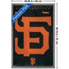 Trends International MLB San Francisco Giants - Logo 25 Framed Wall Poster Prints - 3 of 4