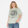 Women's The Beatles Short Sleeve Graphic T-Shirt - Green - 2 of 3