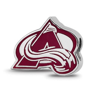 Black Bow Jewelry Sterling Silver Colorado Avalanche NHL Bead Charm - 1 of 4