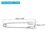 Unique Bargains Large Metal Sturdy Sewing Safety Pins for Blankets 20 Pcs - 2 of 4