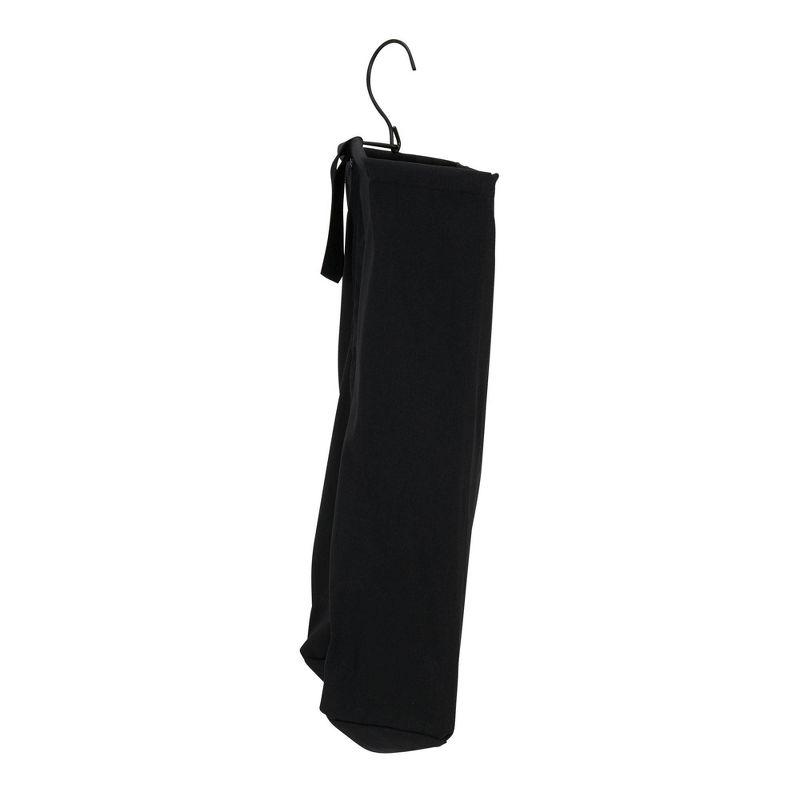 Household Essentials Hanging Doorknob Laundry Bag Black, 6 of 9