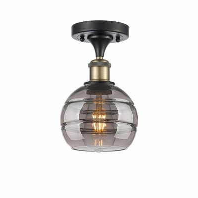 Rochester - 1 Light Semi-Flush Mount In Industrial Style-9.13 Inches Tall and 5.88 Inches Wide