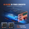 VEVOR RV Converter,80 Amp, 110V AC to 12V DC RV Power Converter Battery Charger with 4 Stage Smart Charging 13V to 16.5V Adjustable Operating, Black - 3 of 4