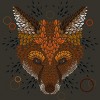 Junior's Design By Humans Fox Face By LetterQ T-Shirt - 2 of 3