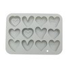 Unique Bargains Chocolate Mould 12-Cavity Heart Shape Candy Mould 6 Style Variations Hand Wash 7.56"x5.47"x0.75" 1 Pc - 3 of 4
