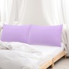 PiccoCasa Luxury Soft Microfiber Polyester Zippered Solid Pillowcases 2 Pcs - 3 of 4