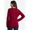 Jessica London Women's Plus Size Shirred Waist Crewneck Sweater - 3 of 4