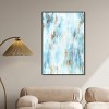 Art Remedy Textured Shades Blue Abstract Wall Art Framed - 2 of 4