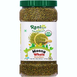 Organic Moong Whole (Whole Mung Beans w/Skin) - Rani Brand Authentic Indian Products - 1 of 4
