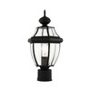 Livex Lighting Monterey 1 - Light Post Light in  Black - 4 of 4