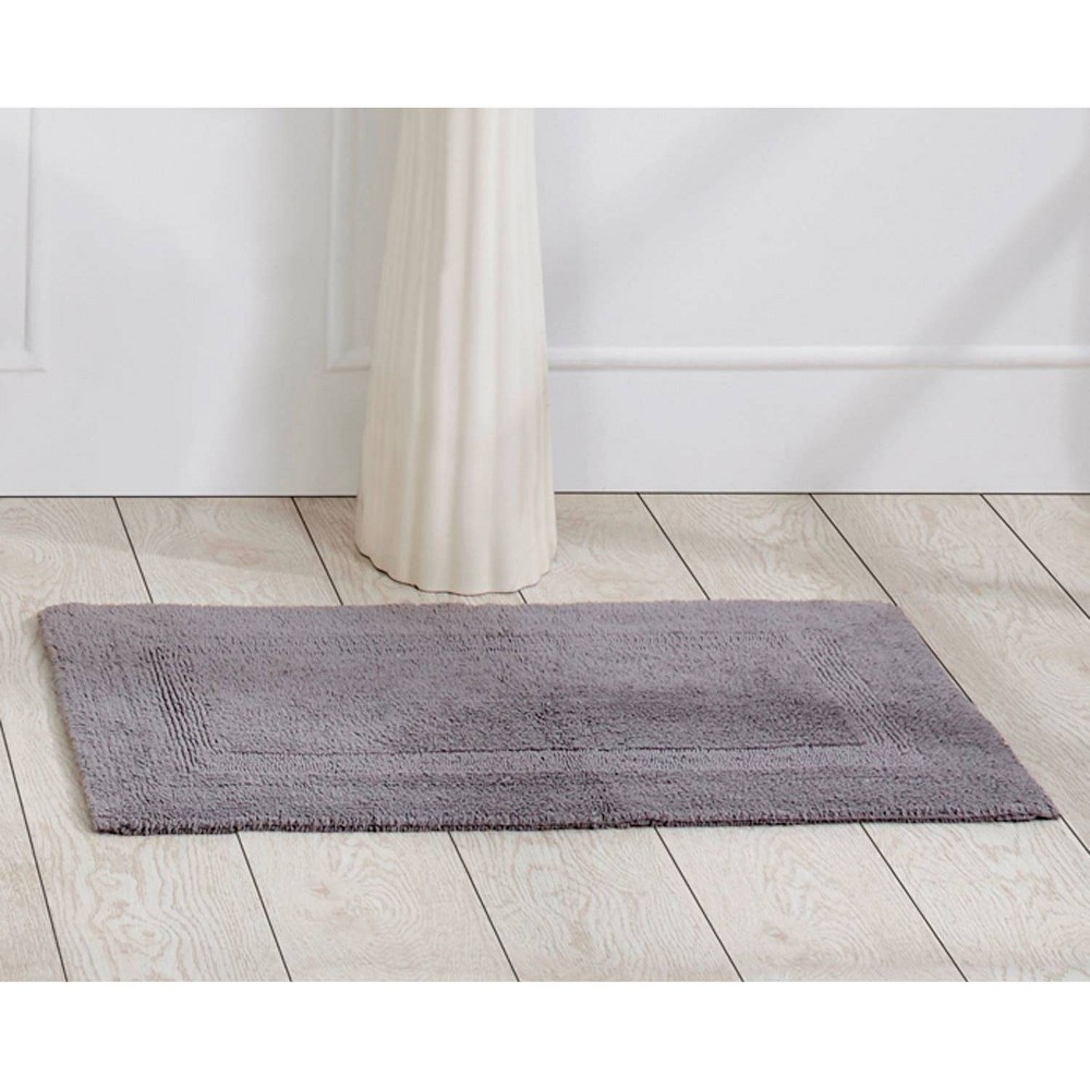 17inx24in Lux Collection Bath Rug Gray - Better Trends