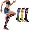 Extreme Fit Compression socks Knee High - Made for Walking, Standing and Travel - Art Edition - 3 Pair - 2 of 3