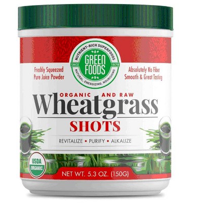 Green Foods Organic and Raw Wheatgrass Shots 5.3 oz.