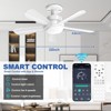 Aoibox 22-in Screw-in Ceiling Fan Light with Remote, 3 Color Tones, Reversible Motor for Home, Bedroom, Living Room, Kitchen, Garage - 2 of 4