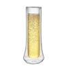 JoyJolt Cosmo Double Wall Stemless Champagne Flutes - Set of 2 Mimosa Champagne Glasses - 5 oz - image 3 of 4