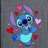 Men's - Lilo and Stitch - Heart Eyes Long Sleeve Graphic T-Shirt - 2 of 4