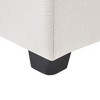 PAGED Chenille Fabric Ottoman, Modern Vanity Chair Footrest Stool with Wooden Frame and Foam Filling, Small End Table for Living Room, Bedroom - 3 of 4