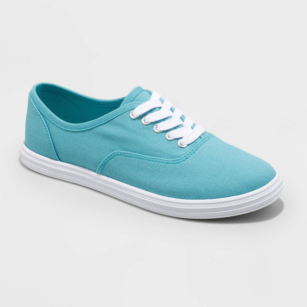 Women's Lunea Lace-Up Sneakers - Universal Thread Turquoise Blue 9