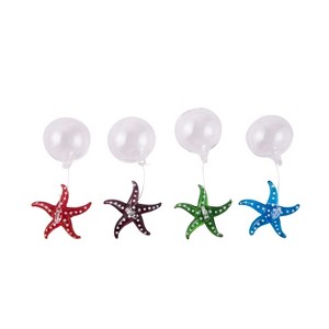 Beachcombers 1.62" Glass Floating Starfish S/4 - 1 of 2