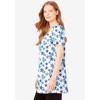 Woman Within Plus Size Perfect Short-Sleeve Scoop-Neck Henley Tunic - 4 of 4