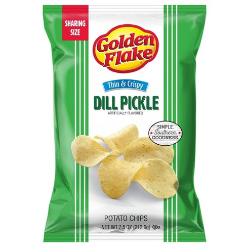 Golden Flake Dill Pickle Chips - 7.5oz - image 1 of 4