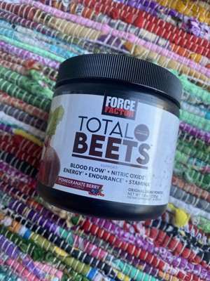 Force Factor Total Beets, Original Drink Powder, Pomegranate Berry, 7.4 ...
