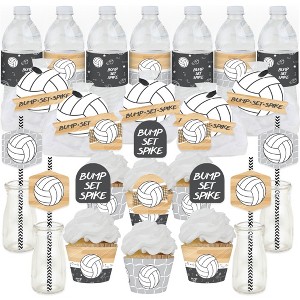 Big Dot of Happiness Bump, Set, Spike - Volleyball - Baby Shower or Birthday Party Favors and Cupcake Kit - Fabulous Favor Party Pack - 100 Pieces - 1 of 4