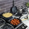 Gibson Soho Lounge Diamond 10 Piece Ceramic Nonstick Aluminum Cookware Set in Black - 3 of 4