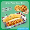 Big Dot of Happiness Train Party Paper Food Trays, Disposable Food Boats for Railroad Crossing Birthday, Double-Sided Paper Meal Holders - 12 Ct - 2 of 4
