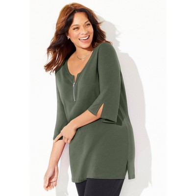 Catherines Suprema Studio Half-Zip Tunic