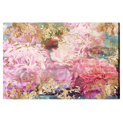 24 X 36 Rose Rhapsody Floral And Botanical Unframed Canvas Wall Art In  Pink - Oliver Gal : Target